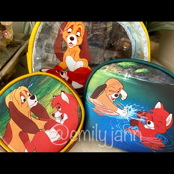 Disney Handbags - Fox & the Hound✨Cosmetic Bag Set